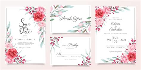 wedding invitation freepik|Free Floral Wedding Invitation Card template to design .